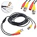 JerGO Professional Grade Siamese Combo Coaxial Cable Pre-made All-in-One BNC Video Power Cable for 1080P /720P, TVI, CVI, AHD and HD-SDI Camera and Analog CCTV Camera ( Black 25Ft )
