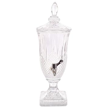 Glass Pitcher Beverage Beer Juice Oil Dispenser 2 Lt, Glass Air Tight, Liquor Dispenser Beer Dispenser, Cold Water Pitcher