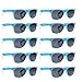 SCLM Wayfarer 80's Style Sunglasses 10 Bulk Pack Lot Neon Color Party Glasses