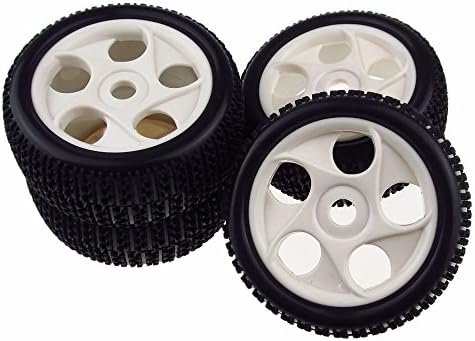 17mm Hub 1/8 Scale Off Road Monster Truck RC 5 Hole Wheels Tyres Gray 4pcs