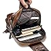 SDIYABOLO Small Black Sling Crossbody Backpack Shoulder Bag for Men Women Vintage PU Leather Sling Backpack Cycling