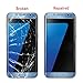 CrazyFire Compatible with Samsung Galaxy S7 edge Blue Replacement Front Outer Lens Glass Screen,Front Outer Lens Glass Screen Replacement for S7 edge G935V G935P G935F G935T G935A G935L G935K G935S
