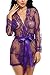 Avidlove Women's Lace Kimono Sexy Nightgown Transparent Mesh lingerie