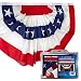 Valley Forge American Fan Flag 3' x 6' Polycotton Sentinel 100% Made In U.S.A. Stars and Stripes Bunting Canvas Header Brass Grommets Model 36636010-5-S primary