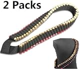 Pack of 2 Safety Solution 10, 12 & 20 Gauge GA Stealth Black 56 Round Shotgun Shotshell Ammo Shot Shell Shoulder Bandolier Bandoleer Carrier /56R2PC