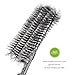 [Upgraded Version] Homitt BBQ Grill Brush Sturdy Stainless Steel Barbecue Brush Cleaner, 18 inch Long Enough to clean Charcoal, Weber, Porcelain and Infrared Grill - Handy Storage Bag Included