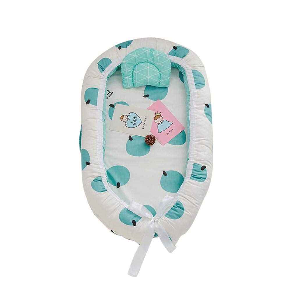 Hamkaw Cocon Reducteur De Lit Baby Lounger Lit De Bebe Reducteur Portable Cocoon Sommeil Bebe Couffin De Voyage Coussin Pour Bebe 100 Coton Anti Allergique Super Doux Respirant Amovible Linge De Lit Pour Berceaux Et Couffins Couettes Pour Couffins Et