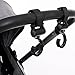 Attmu 2 Pack Stroller Hooks, Multi Purpose Stroller Hook, Perfect Stroller Accessories Clips On Any Baby Stroller Travel Systems, Secure Purses, Diaper Bags, Shopping Bags and Lots More