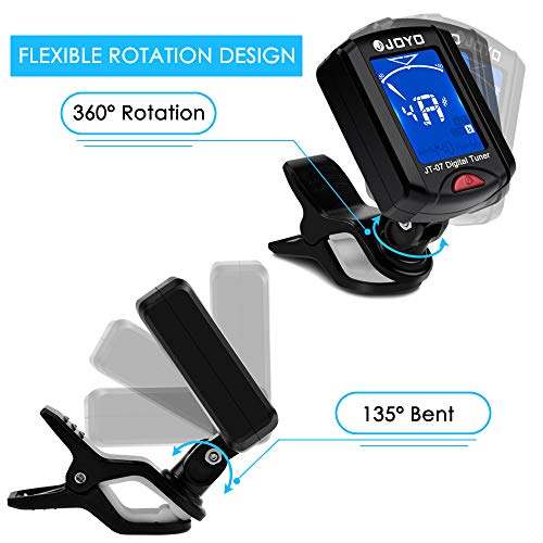 image for PACETAP Guitar Tuner Clip on Chromatic Digital Tuner Acoustic Guitars,