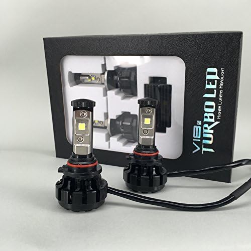 All Seasons LED V18 Cree XHP-50 LED Headlight Kit 80W &amp; 9600Lm/Set, Xenon White 6000K (9006/HB4)