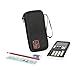 Faylapa Carrying Case Storage Travel Bag for Graphing Calculator Texas Instruments TI-83 Plus TI-84 Plus CE TI-89 Protective Pouch Black