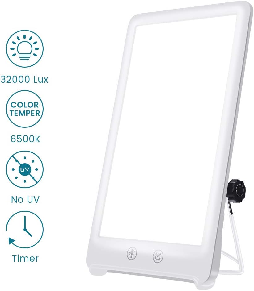 Happy Sun Lamp,GLIME 32000 Lux Happy Sun Light with Timer