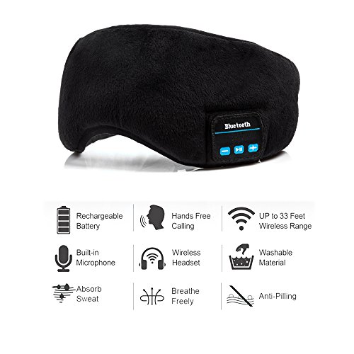 image for Bluetooth Sleeping Eye Mask Headphones,Lavince Wireless Bluetooth Head