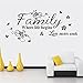 TIFENNY Hot Art Family Beautiful Flower Wall Stickers Home Words Decor Wall Sticker