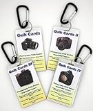 4-Pack DSLR & SLR Cheatsheets. Pocket sized quick reference cards. Complete series for use with all NIKON cameras