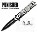 Rogue River Tactical Punisher Glass Breaker Spring Assisted Knife Black Special Forces Skull