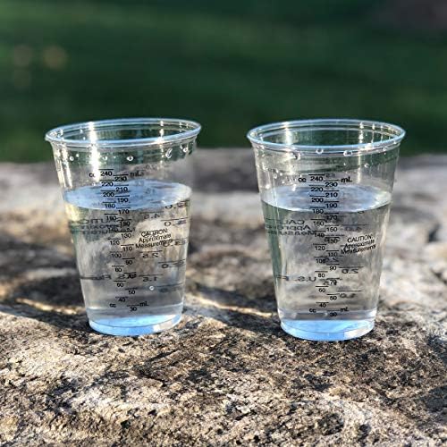 Disposable Epoxy Resin Mixing Cups Clear Plastic 10Ounce 100Pack for