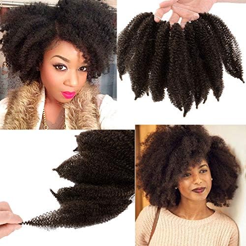 3 piece/lot marlybob twist crochet hair Light brown Synthetic braiding hair extensions Fluffy Mali bob Crochet Hair Afro Kinky Curl Hair