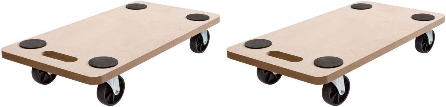 (2Stück) SWV Rollbrett Transportrolle Möbelroller Roller Transporter 200kg 58 x 30 x 12 cm