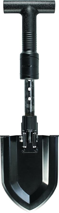 Camping and Hiking Knives & Tools Schrade SCHSH1 16.6in Stainless Steel Telescoping Shovel with 7.4in Shovel Length and Polypropylene T-Handle for Outdoor Survival Sports & Outdoors