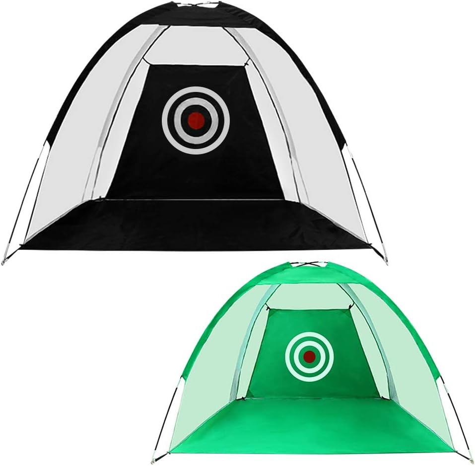 Funme Golf Hitting Net with Target Sheet Golfing Portable Swing Training Aids Driving Range for Outdoor and Indoor with Carry Bag and Golf Balls