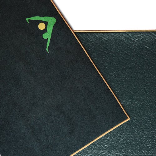 Aurorae Synergy 2 in 1 Yoga Mat; with Integrated Non Slip Microfiber Towel. Best for Hot, Ashtanga, Bikram and Active Yoga Where You Sweat and Slip; Stops Slipping and Bunching; Patent Protected