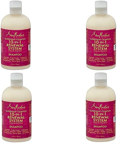 SheaMoisture SuperFruit Complex 10-in-1 Renewal System Shampoo, 13 Ounce (PACK OF 4)