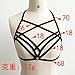 Hemlock Elastic Bandage Bra, Women Lingerie Strap Bralette Bustier Top (M, Black)