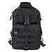 Hikingworld 20L Small Tactical MOLLE Sling Pack - Compact and Versatile - Shoulder Pack, Backpack, Chest Pack, or Hand Carry - Military Assault Style Rucksack. (Black)