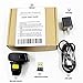 Bluetooth Wireless Ring Barcode Scanner, Symcode 1D Compatible with Bluetooth Function & 2.4GHz Wireless & Wired Connection, Portable Wearable Mini Finger Bar Code Reader