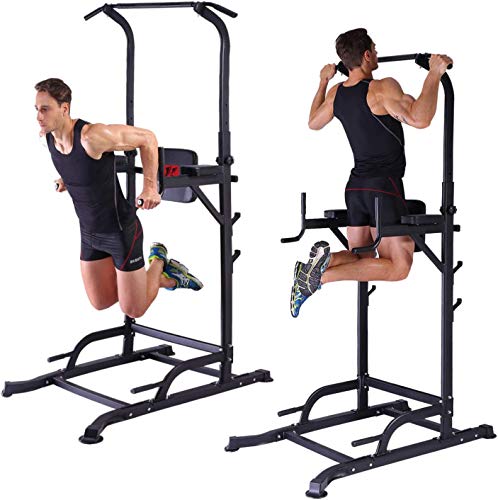 K-KiNGKANG-Power-Tower-Adjustable-Height-Multi-Function-Home-Strength-Training-Fitness-Workout-Station-T056