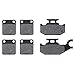 KMG 2000-2002 Yamaha YFM 400 Kodiak Front + Rear Non-Metallic Organic NAO Brake Pads Set