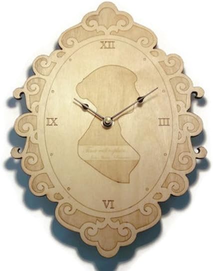 Jane Austen Time will Explain Persuasion Wall Clock - 8.25 in by 11 in - Birch