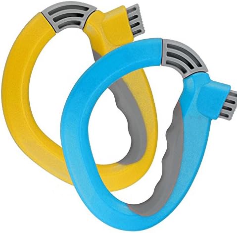 Pro Trip Grip | Special Trip Grip No Hand Fatigue with Heavy Duty ABS Material Up to 50 Lbs | Effortless Usage with Locking Tab System for Multiple Plastic Bags | Set of 2 Blue and Yellow | 888