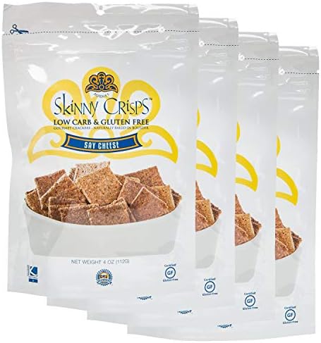 Skinny Crisps Say Cheese Gluten Free Crackers (Pack of 4)