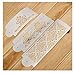 Flower Cake Decorating Tools Stencil Carved 3-Piece Classic Fondant Imprint Mat Set, Clear