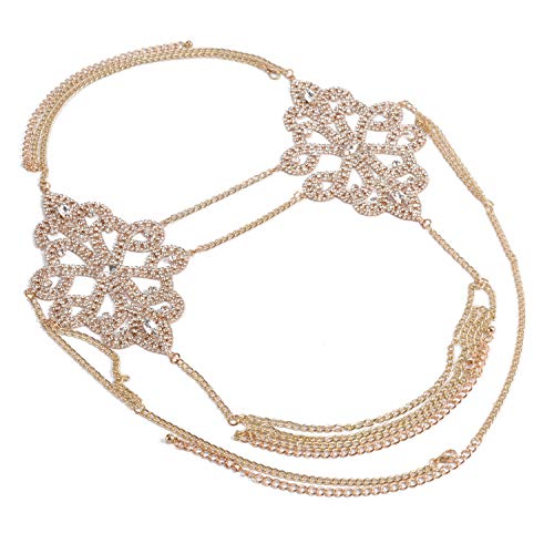 Holylove 2 Color Sexy Body Chain Bikini Bottom Underwear Jewelry for Women Hot Summer Day Beach Vacation Pool Party Clubwear Fashion with Gift Box (Gold-BN02) - Thumbnail 6