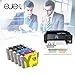 E-jet Remanufactured for Epson 126 T126 Ink Cartridge, 10 Multipack for Epson WorkForce 545 845 630 645 520 840 NX430 WF-3520 WF-3540 Printer