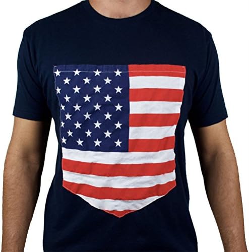 Pocket Pioneers Men's American Dream Giant Pocket Shirt XL Navy