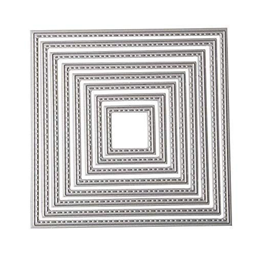 Metal Cutting Dies Shape Embossing Stencil for Scrapbooking, Card Making, Invitation Card, Birthday Card, DIY Craft (Square)