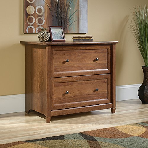 Sauder Edge Water 2 Drawer File Cabinet In Auburn Cherry Lateral File Cabinets Olivia Decor Decor For Your Home And Office