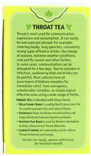 Herbal Cup Herbal Tea, Throat, 16 Tea Bags - Thumbnail 4