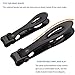 Nail Clipper Set, Fingernail and Toenail Clippers for Thick Nails Toenails, Nail Cutter Trimmer for Women, Men and Seniors, with 15mm Wide Jaw Opening Ultra Sharp Blade, Stainless Steel, Black (2Pcs)