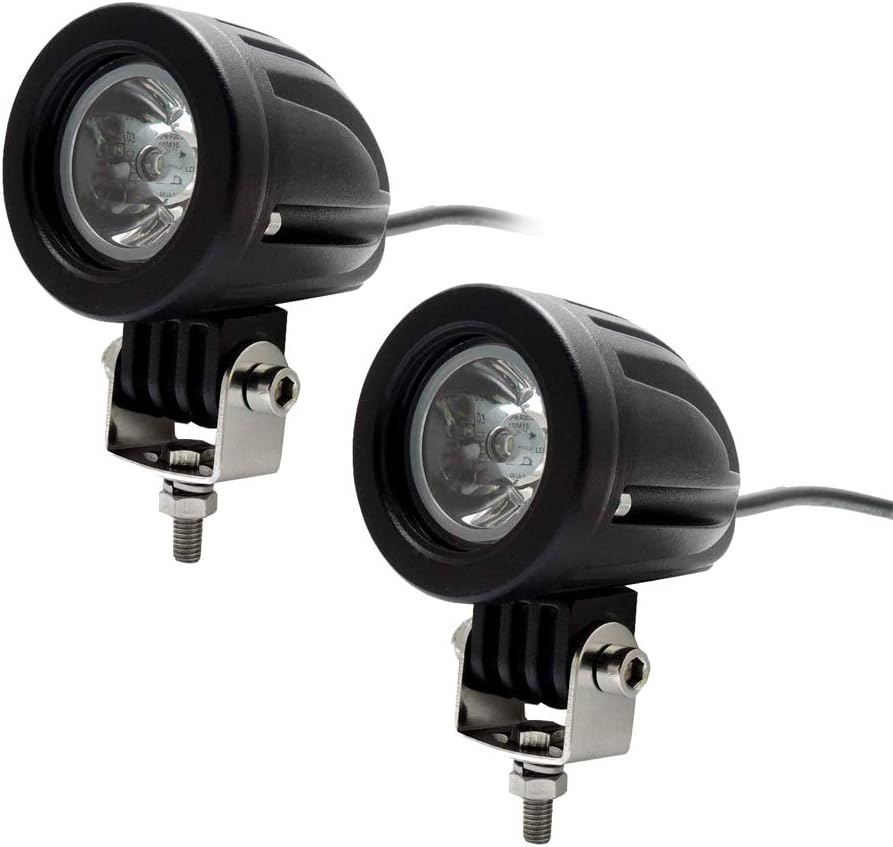 Amazon.fr Phare LED Moto, 2 Pcs Phares Projecteurs LED de Moto Lampe Frontale 10W pour 2015