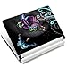 Meffort Inc 15 15.6 Inch Laptop Notebook Skin Sticker Cover Art Decal (Included 2 Wrist pad) - Gray Butterfly Design