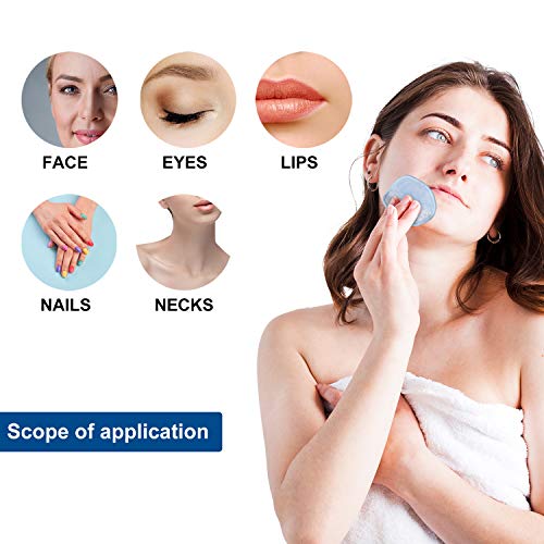 Nipoo 16 Pack Reusable Makeup Remover Pads - Ultra Soft&Skin-friendly - 2 Layers Natural Bamboo Reusable Cotton Pads Rounds for Face With Laundry Bag - Wipe Face Eye Makeup and Apply Cleansing Toner - Thumbnail 4