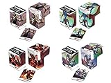 Battle For Zendikar Set of 4 New Ultra-Pro Deck Boxes Fits Magic, Pokemon, WoW, YuGiOh, Other Cards (Features All 4 Designs) Gideon, Kiora, Ulamog, Ob Nixilis MTG