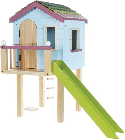 wooden treehouse dollhouse