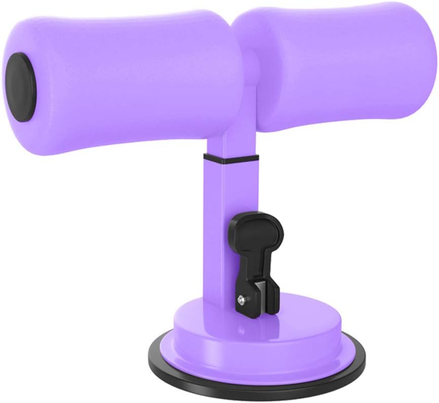 ZAK168 Sit-Up Exercise Auxiliary Appliance, Multi-function Adjustable Portable Sucker Sit-Up Bar, Family Gym Lose Weight Fitness Device Waist Abdominal Muscle Exercise Assistant Device (Purple)