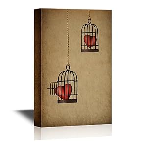 Retro Style Hearts in Cages Vintage Style